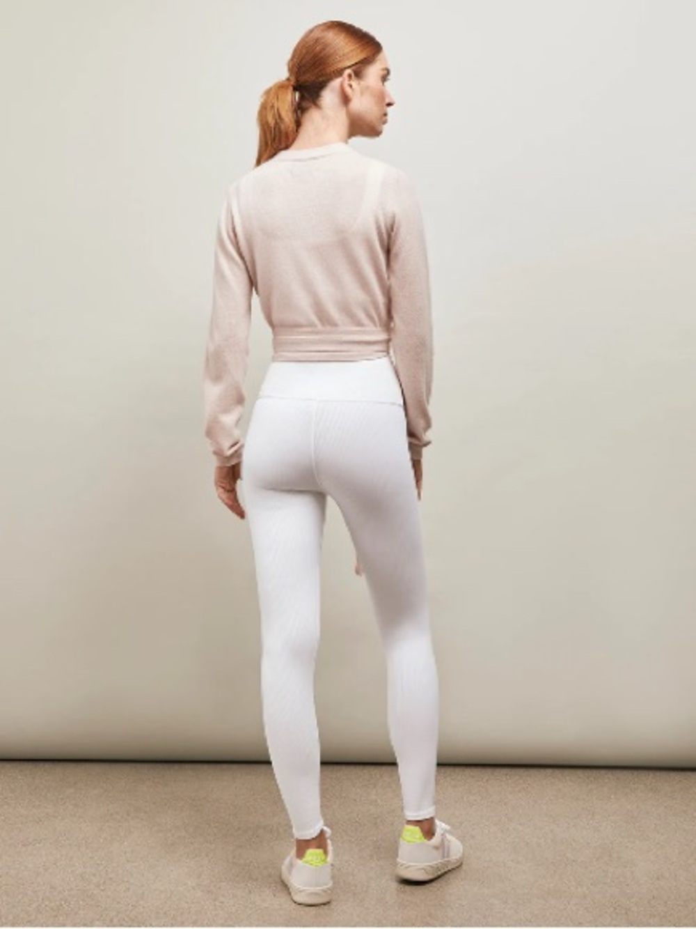 CARBON38 Cashmere Wrap Sweater in Rosewater - Picture 5 of 10